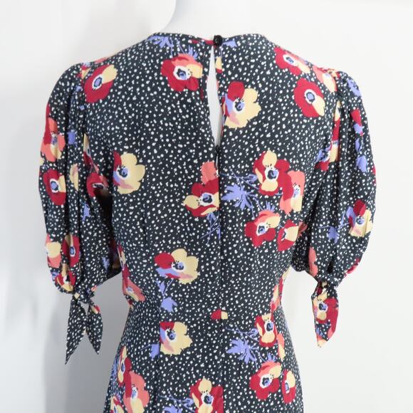 Yumi Kim Granada Puffy Sleeve Fit and Flare Sweet Darling Midi Dress Size 4 - Picture 5 of 10